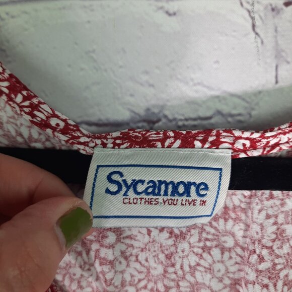 Sycamore Short Sleeve Floral Babydoll Midi Dress - Picture 9 of 14